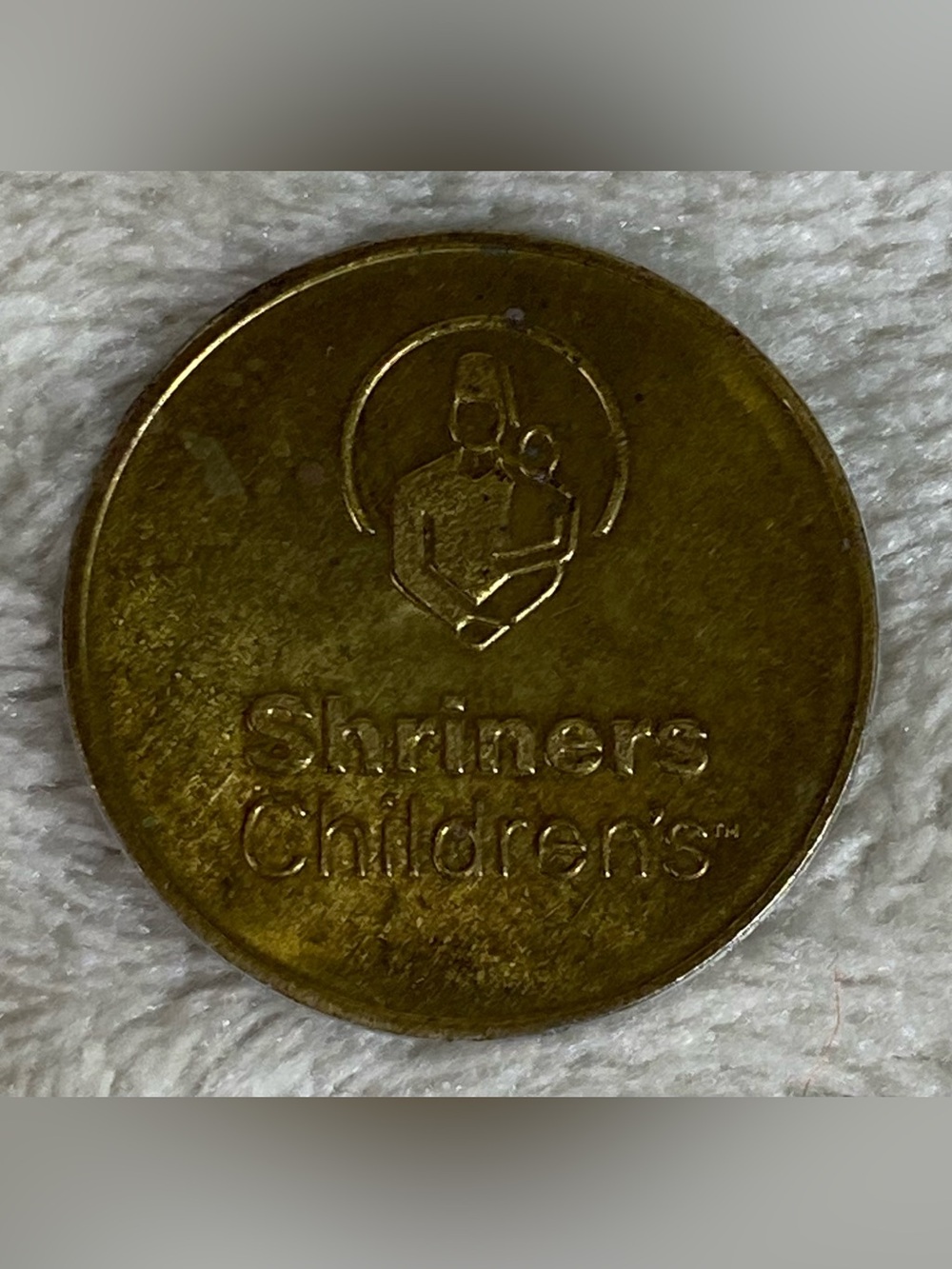 Shriners Hospital For Children Token Coin Bear With Heart On Back
